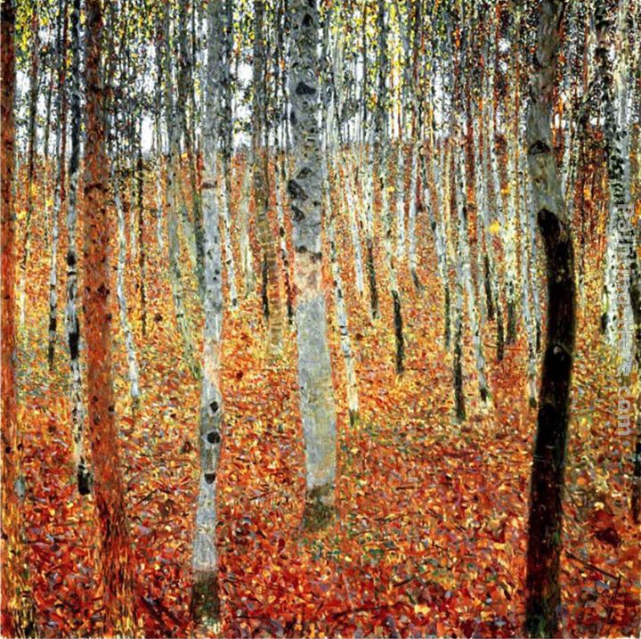 Forest of Beech Trees painting - Gustav Klimt Forest of Beech Trees art painting